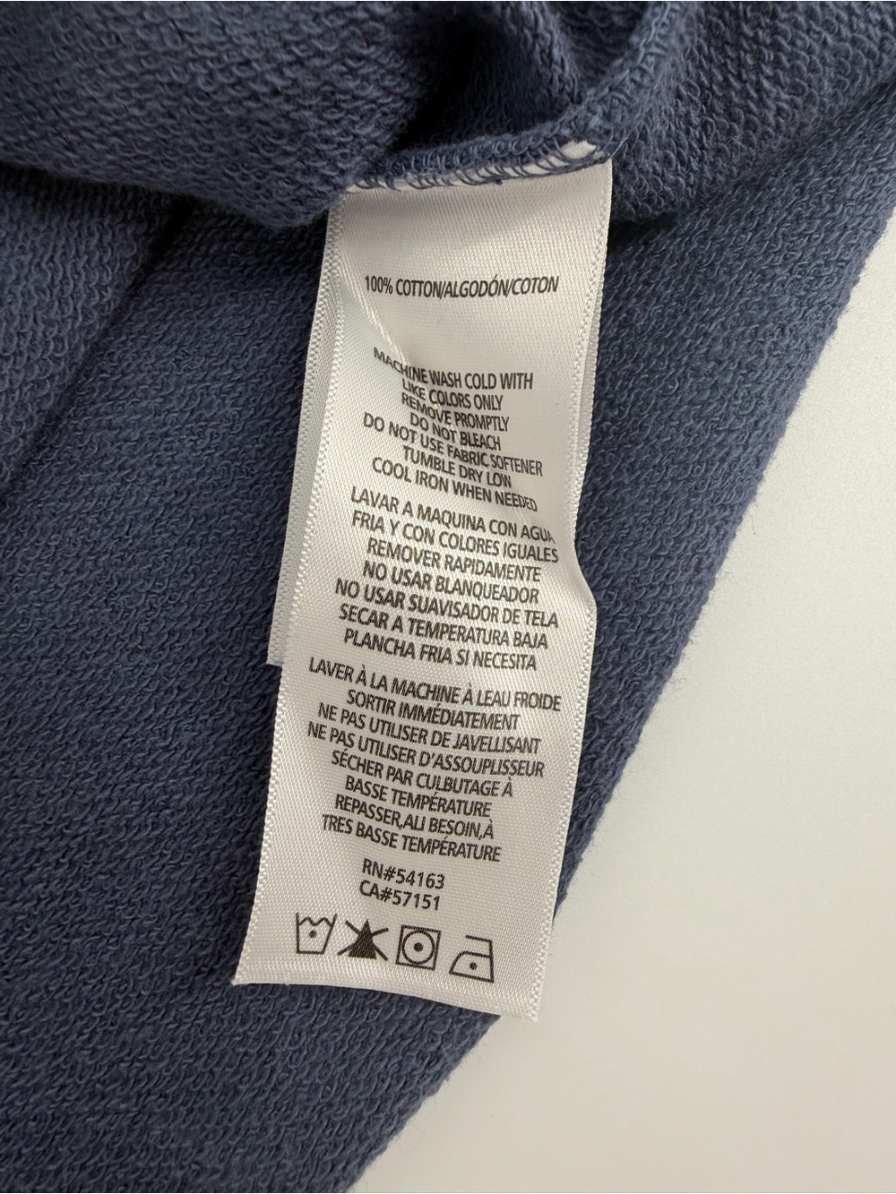 Calvin Klein Jeans Blue Ombre Cropped Pullover Hoodie - Picture 10 of 11